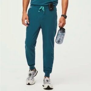 Jogger FIGS Scrub Pants with Drawstring Caribbean blue